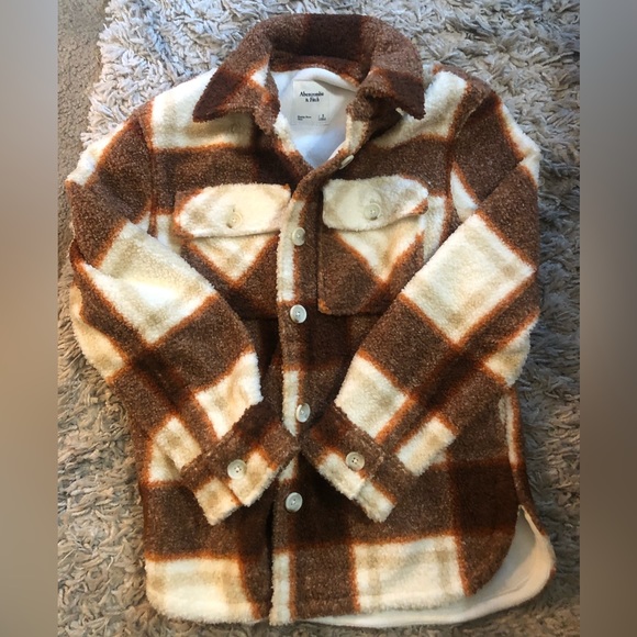 ABERCROMBIE Sherpa Shirt Jacket NWT - Picture 3 of 12